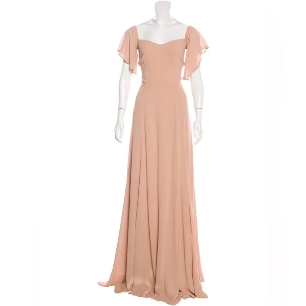 Reformation Florentina Dress in Flesh (Nude Blush)